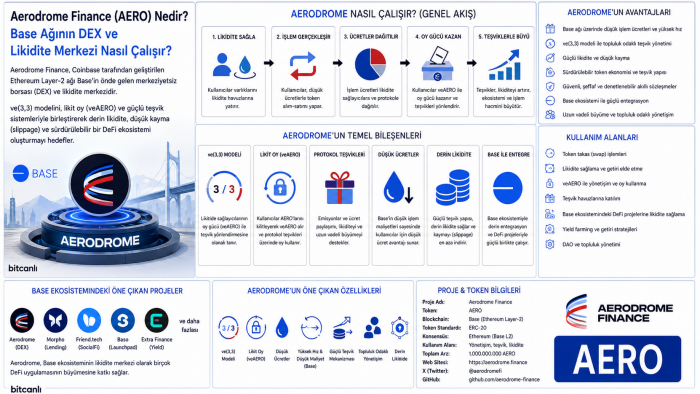 Aerodrome Finance (AERO) Nedir? Base Ağının DEX ve Likidite Merkezi Nasıl Çalışır?